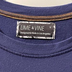Lime & Vine - Designed & Made in Los Angeles - size small - blue